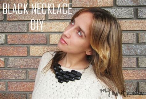 BLACK NECKLACE DIY | MY WHITE IDEA DIY