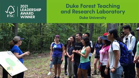 Duke Forest Wins Sustainability Leadership Award – Duke Forest