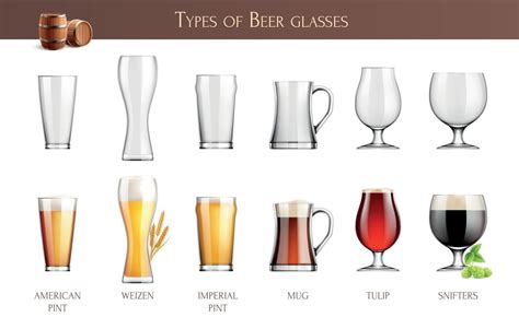 Beer Glasses Realistic Infographics 3294569 Vector Art at Vecteezy