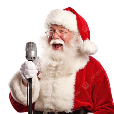 Composite Image Of Santa Claus Is Singing Christmas Songs, Clause, Christmas Song, Santa Beard ...