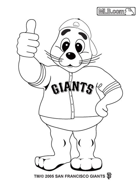 Baseball Mascots Coloring Pages