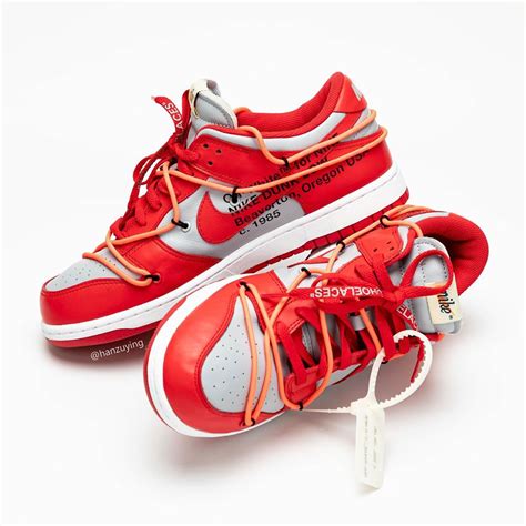 Off-White Nike Dunk Low University Red Release Info | SneakerNews.com