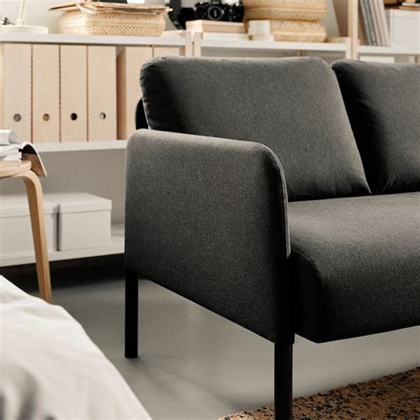 GLOSTAD loveseat, Knisa dark gray - IKEA