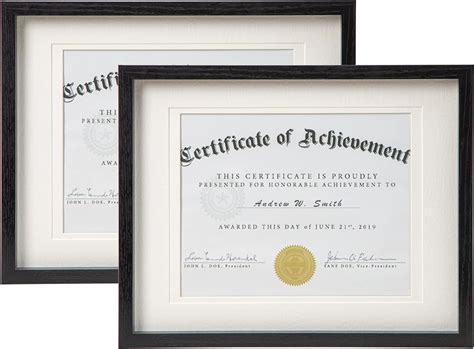 Amazon.com - Temgee Black Diploma Frame Tempered Glass - Diploma Frames ...