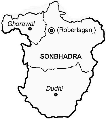 Sonbhadra District | Sonbhadra District Map