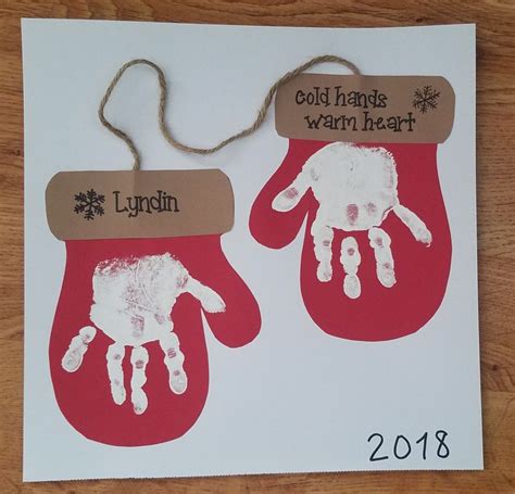 Cold hands warm heart handprint craft – Artofit