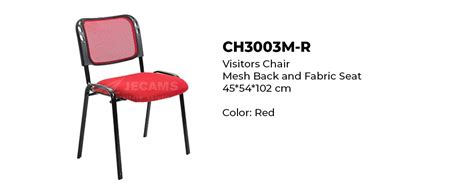 Office Chair In Red - CH3003M-R | Jecams Inc.