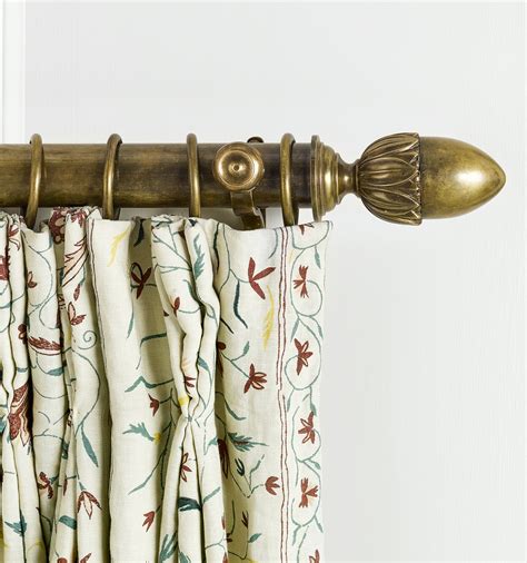 CURTAIN POLE IN ANTIQUE BRASS | Curtain Poles | Curtain Poles | The Collection | Robert Kime Ltd.