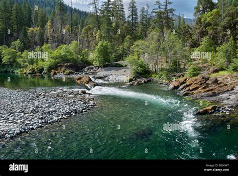 The Illinois River in the Siskiyou Mountains of Oregon Stock Photo, Royalty Free Image: 53329216 ...