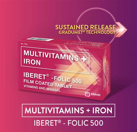 Multivitamins + Iron (Iberet Folic 500) | Iberet PH | Abbott Philippines