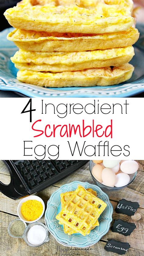 Scrambled Egg Waffles - HappiHomemade