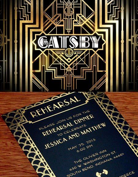 Great Gatsby Prom Invitations