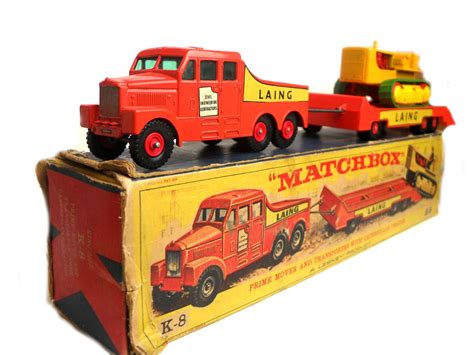 Matchbox King-Size Scammell 6 x 6 Prime Mover, Low Loader Trailer & Caterpillar | Best baby toys ...