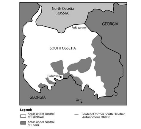 MAP SHOWING SOUTH OSSETIA | Download Scientific Diagram