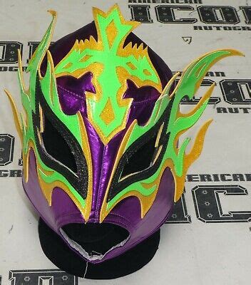 REY FENIX SIGNED AUTO'D MASK BAS COA LUCHA LIBRE AAA CMLL WRESTLING AEW ...