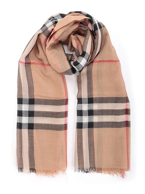 Lightweight Giant Check Wool & Silk Scarf In Stone Check | Wool scarf, Checked scarf, Pure silk ...