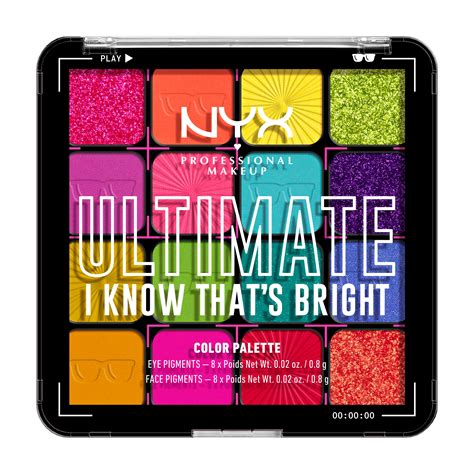 NYX Ultimate Shadow Palette - I Know That's Bright - Shop Eyeshadow at ...