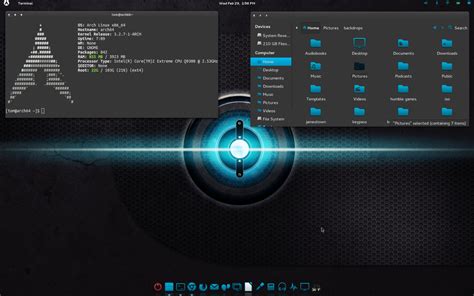 Arch Linux Gnome Shell by CraazyT on DeviantArt