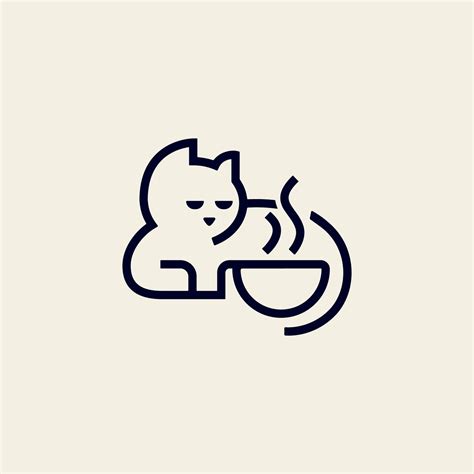 Premium Cat Cafe Logo Template 9250147 Vector Art at Vecteezy