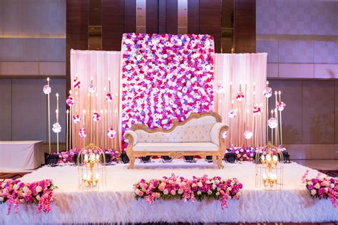 Floral Stage Decor For Engagement - Shaadiwish