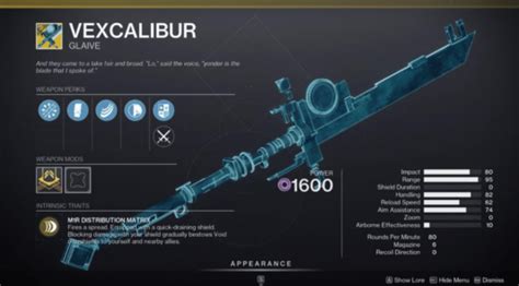 Buy Vexcalibur Catalyst - Destiny 2 | Sherpas of Destiny