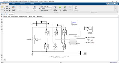 Voltage source inverter - control software example - imperix