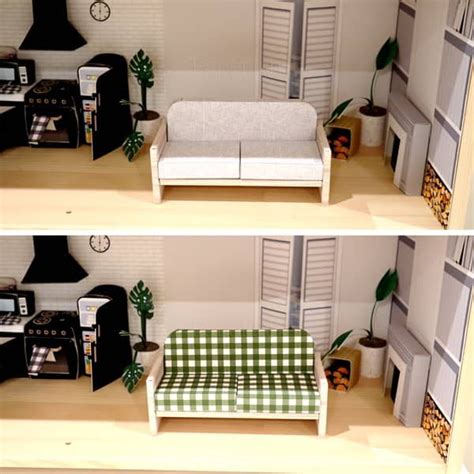 How to make a dollhouse sofa: dollhouse furniture DIY - Paperish ...