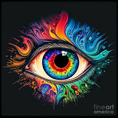 Psychedelic Eye Digital Art by John Lutheran - Fine Art America