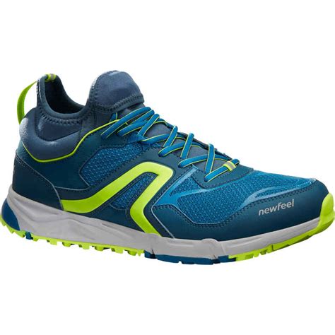 NW 500 Flex-H men's Nordic walking shoes peacock blue/lime green - Decathlon