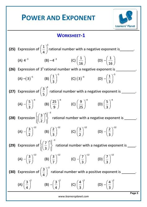 Multiplying Rational Expressions Worksheet 8th Math Cbse Exponents and ...