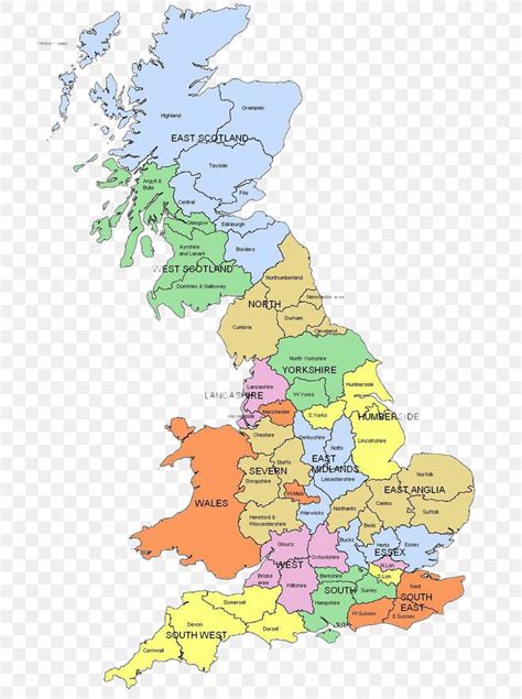 Wales Regions Of England Map Counties Of The United Kingdom, PNG ...