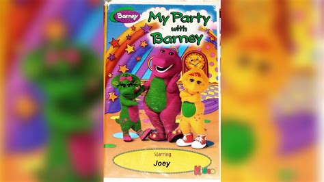 @ourfriendbarney2856 My Party with Barney [1998, VHS] Kideo Starring Joey : u/Party_Set3250