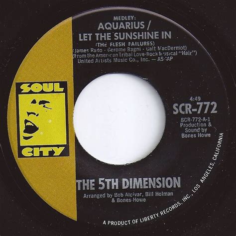 #1 on Billboard / Aquarius/Let The Sunshine In / 5th Dimension Music Memories, Happy Memories ...