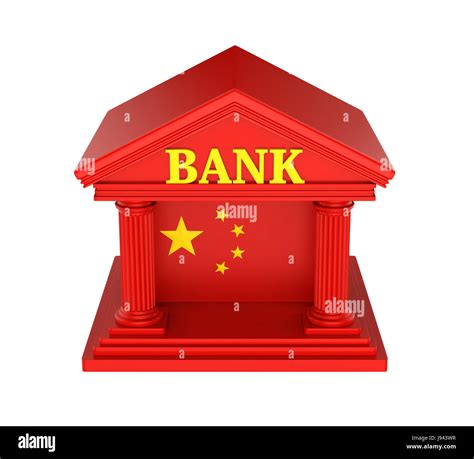 Chinese Bank Building Isolated Stock Photo - Alamy