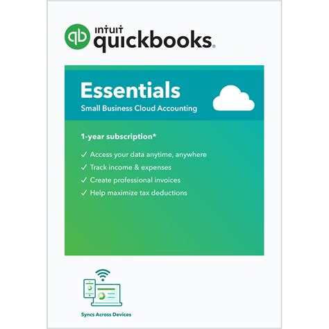 Intuit QuickBooks Online Essentials 2022 5100076 B&H Photo Video