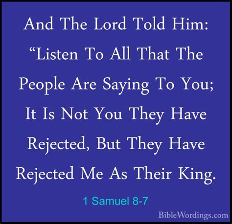 1 Samuel 8 - Holy Bible English - BibleWordings.com