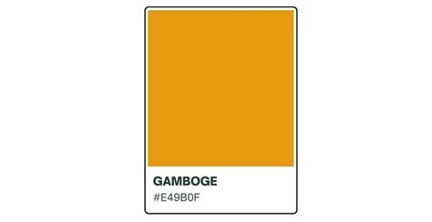 Bold and Beautiful: Exploring the Versatility of the Gamboge Color ...