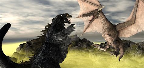 Godzilla Vs Rodan by TeddyBlackBear2040 on DeviantArt