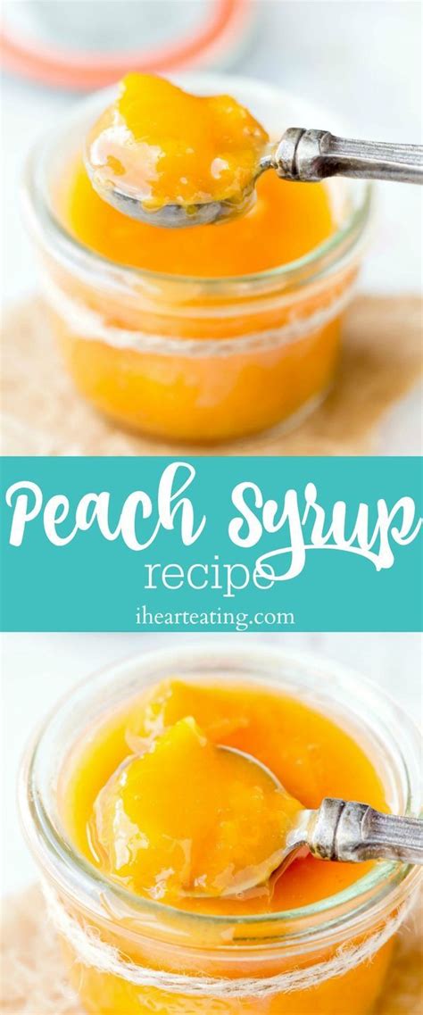 Peach Syrup Recipe - simple classic recipe for homemade fruit syrup. Great on any breakfast ...