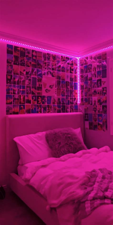 Baddie Aesthetic Rooms With Led Lights Blue - annighoul