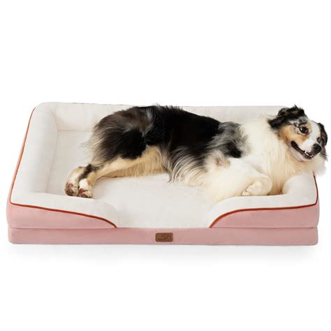 BEDSURE Extra Large Orthopedic Dog Bed, Bolster Dog Beds for XL Dogs ...