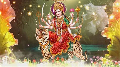 mata rani animated video backgrounds \\ maa durga background video #krishna #devotional # ...