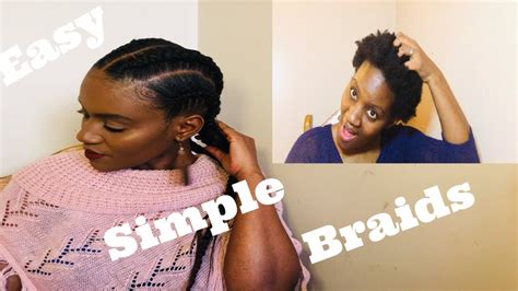 HOW TO: FOUR EASY AND SIMPLE BRAIDS On Natural 4C HAIR - YouTube