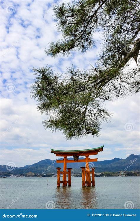 The Floating Torii Gate of Itsukushima Shrine Stock Photo - Image of gate, buddhism: 122201138