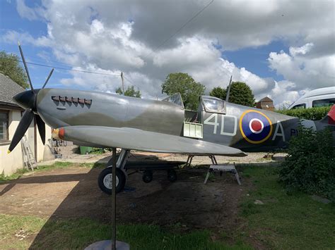 Meet the man who has built a full-scale replica Spitfire... in his garden