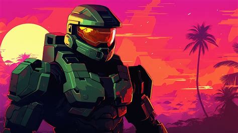 Hotline Miami Master Chief From Halo, halo, games, artist, artwork, digital-art, HD wallpaper ...