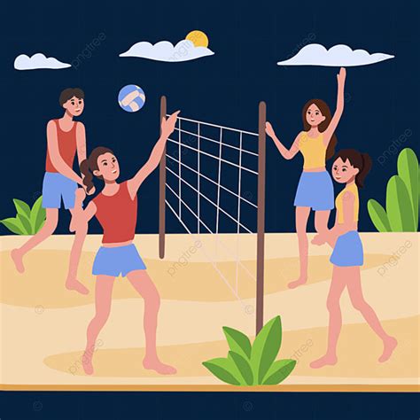 Beach Volleyball Cartoon Images - Infoupdate.org