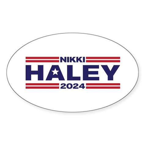 Nikki Haley 2024 Sticker (Oval) Nikki Haley 2024 Sticker by ...