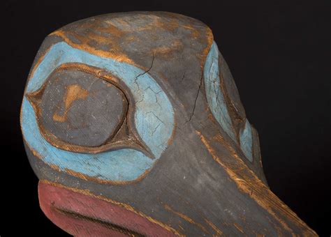 A rare and beautiful Tlingit Raven mask