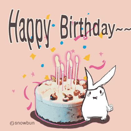 Happy Birthday Rabbit GIFs - Find & Share on GIPHY